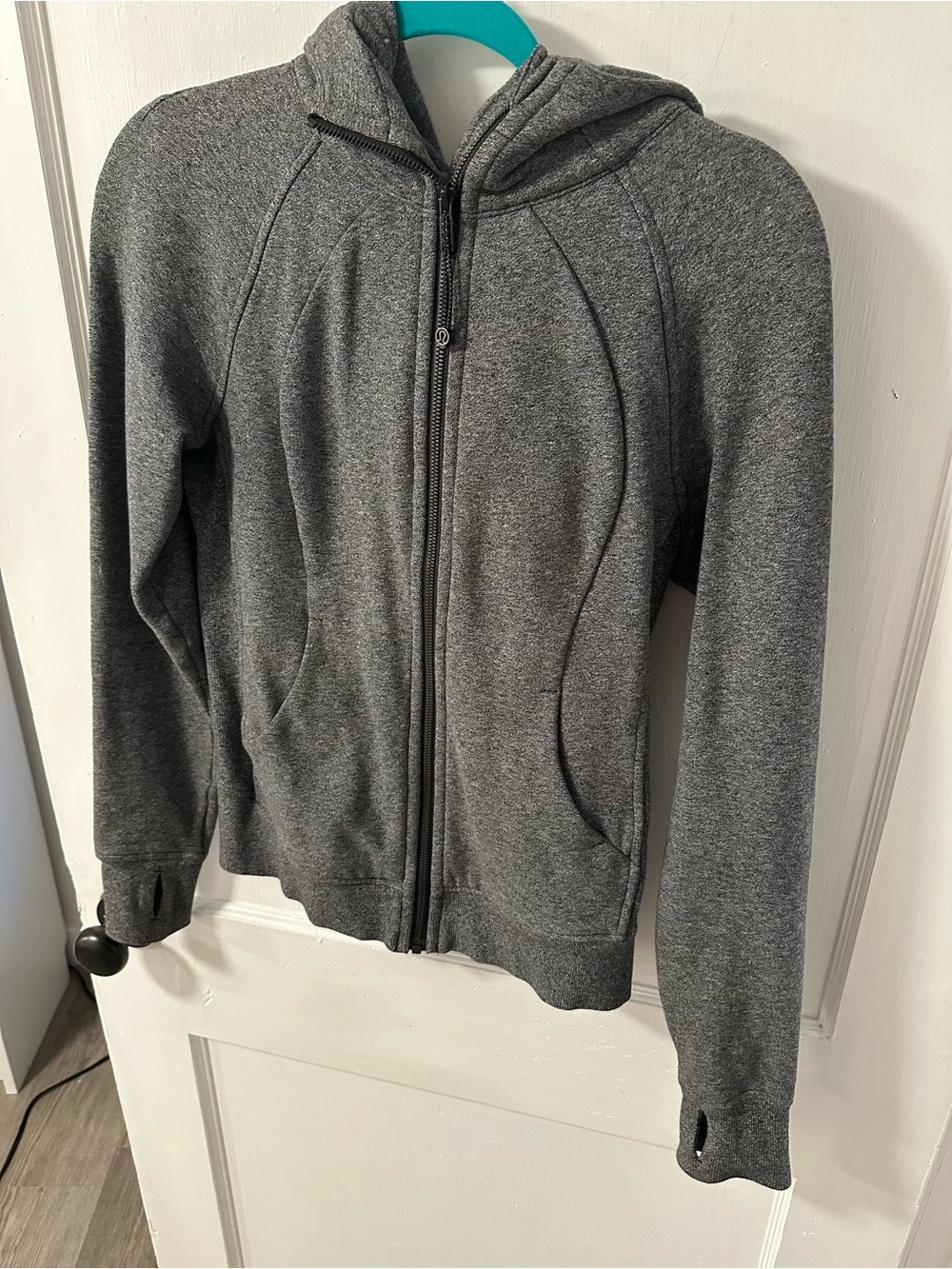 LULULEMON Define Gray Zip-Up Hoodie with Thumb Holes